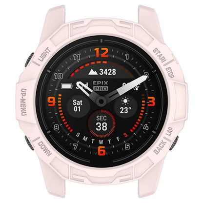 For Garmin Quatix 7 Pro Anti-collision TPU Smartwatch Case Hollow Protective Frame