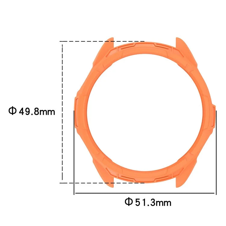 For Garmin Quatix 7 Pro Anti-collision TPU Smartwatch Case Hollow Protective Frame