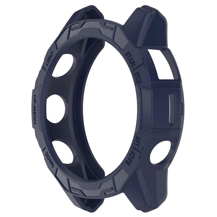 For Garmin Quatix 7 Pro Anti-collision TPU Smartwatch Case Hollow Protective Frame