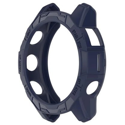 For Garmin Quatix 7 Pro Anti-collision TPU Smartwatch Case Hollow Protective Frame
