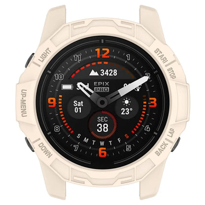 For Garmin Quatix 7 Pro Anti-collision TPU Smartwatch Case Hollow Protective Frame