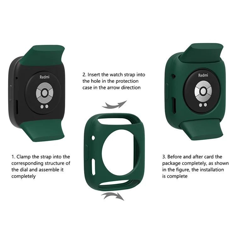 For Xiaomi Redmi Watch 3 Silicone Case Smart Watch Protective Case Cover