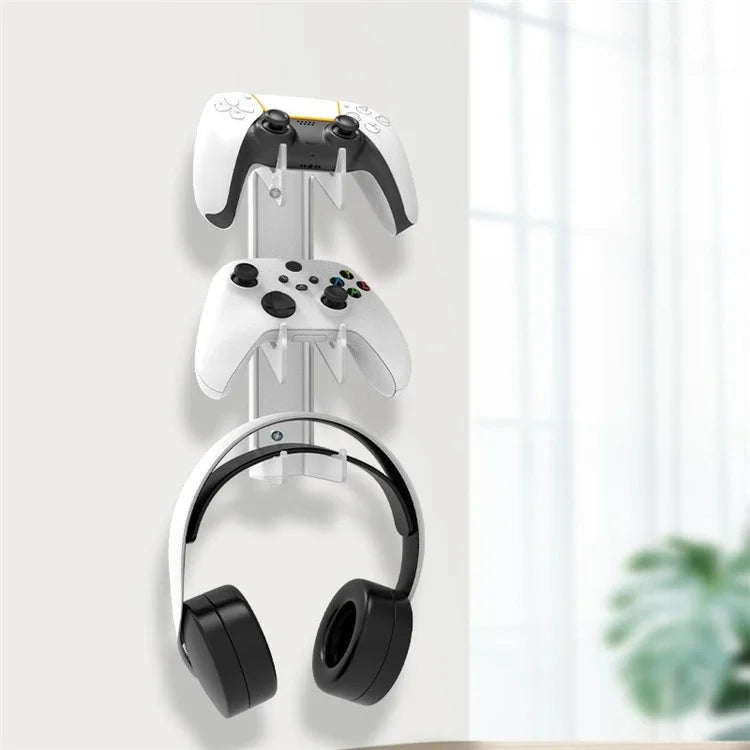 IPLAY For PS5 / PS4 / Xbox / Switch Game Controller Holder Wall Mounted Stand Headphone Hanger