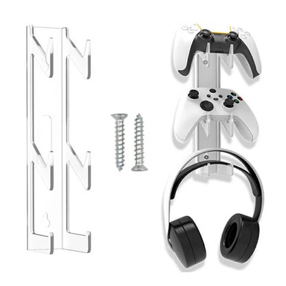 IPLAY For PS5 / PS4 / Xbox / Switch Game Controller Holder Wall Mounted Stand Headphone Hanger