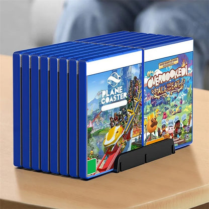 Game Disc Storage Stand Compatible with PS5 Slim, Xbox, Nintendo Switch Game CD Holder for Desk