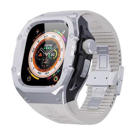 SHELLBOX For Apple Watch Ultra 49mm / Ultra 2 49mm Anti-Drop Watch Strap+Metal Frame Case