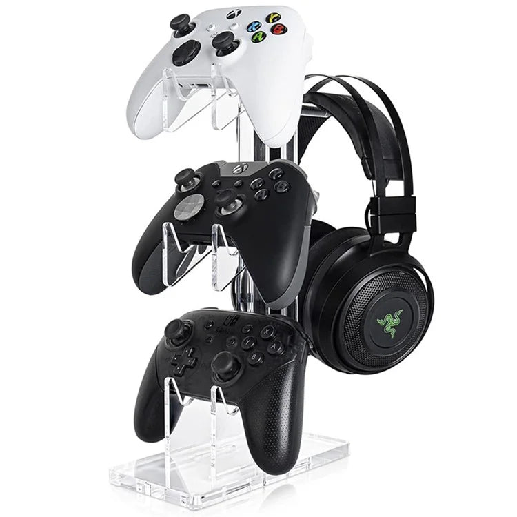 Game Controller Holder Crystal Acrylic Gamepad Display Stand Bracket Rack for Switch  /  Xbox