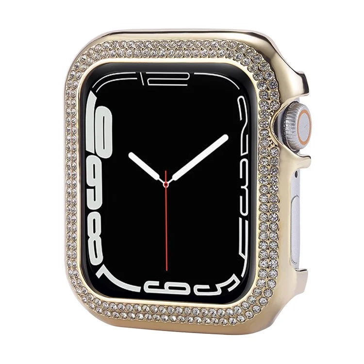 For Apple Watch Series 4  /  5  /  6  /  SE  /  SE (2022) 40mm Watch Case Anti-scratch Rhinestone Decor Cover