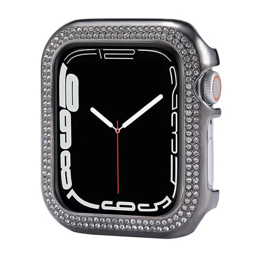 For Apple Watch Series 7 45mm  /  Series 8 45mm Watch Cover Aluminum Alloy Hollow Design Protective Case