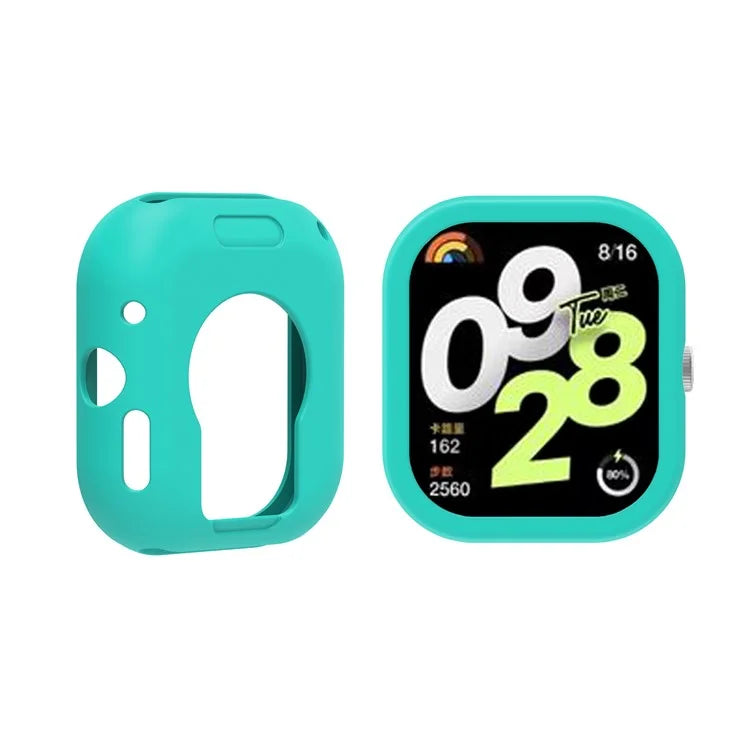 For Xiaomi Redmi Watch 4 Silicone Protective Cover Anti-Scratch Smart Watch Case
