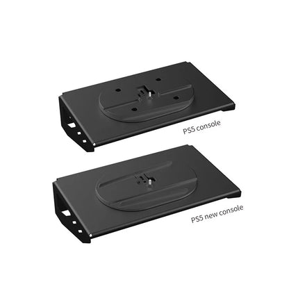 DOBE TP5-3502 Wall Mount Holder for Sony PS5 / Slim Console Bracket Set with Controller Hook, Headset Hook