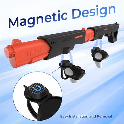 DEVASO For Meta Quest 3 VR Magnetic Suction Gunstock Game Controller Holder