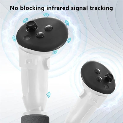 HIBLOKS Gamepad Stick for Oculus Quest 3 Handles Extension Controller Grips ABS+Sponge VR Controller
