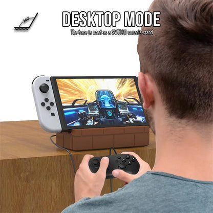 HS-SW480 For Nintendo Switch / Switch OLED TV Dock Charging Station with USB, HD Video, Type-C Outputs