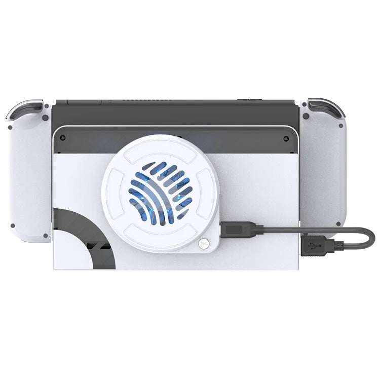 TOPWOLF For Nintendo Switch OLED Dock Cooling Fan Game Console Back Cover Cooler