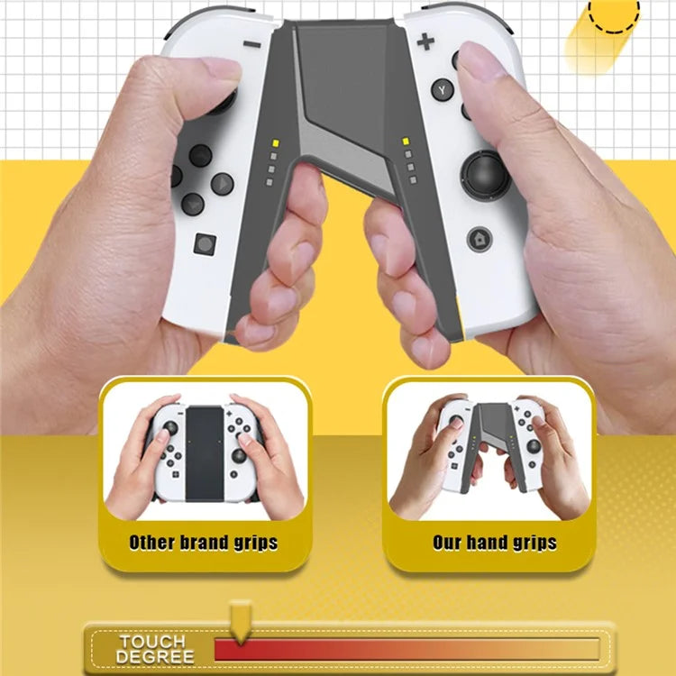 TOPWOLF HS-SW385 For Nintendo Switch OLED Joy-Con Game Controller Charging Handle Grip