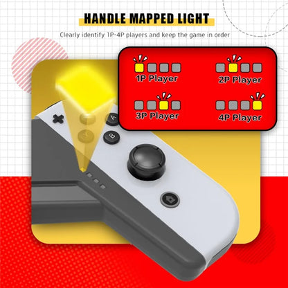 TOPWOLF HS-SW385 For Nintendo Switch OLED Joy-Con Game Controller Charging Handle Grip