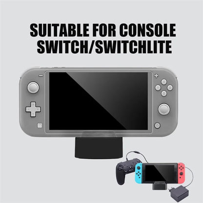 TOPWOLF HS-SW234 For Nintendo Switch / Switch Lite Projection Base USB Hub Charging Dock (1st Gen)