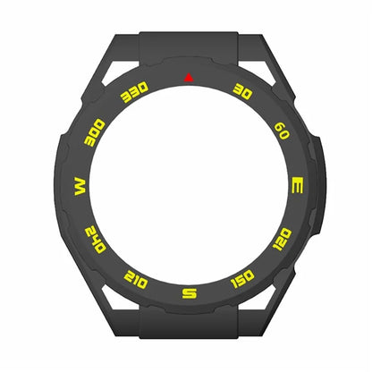 For Haylou Watch R8 Hard PC Watch Frame Case Anti-scratch Protective Cover / Yellow