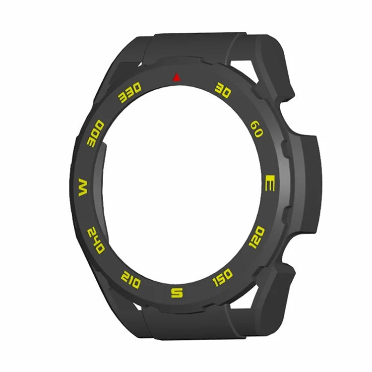 For Haylou Watch R8 Hard PC Watch Frame Case Anti-scratch Protective Cover / Yellow