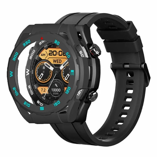 For Haylou Watch R8 Hard PC Watch Frame Case Anti-scratch Protective Cover / Bue