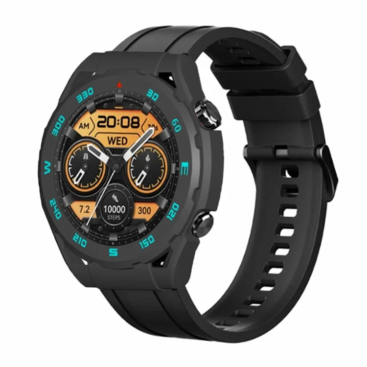 For Haylou Watch R8 Hard PC Watch Frame Case Anti-scratch Protective Cover / Bue