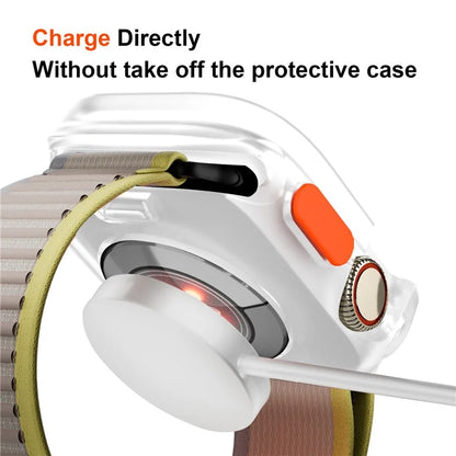 For Apple Watch Ultra 2 / Ultra 49mm Watch Case Drop-proof Hollow TPU Watch Cover