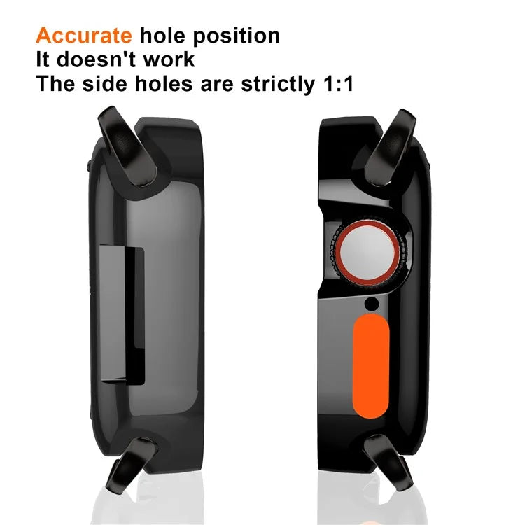 For Apple Watch Ultra 2 / Ultra 49mm Watch Case Drop-proof Hollow TPU Watch Cover