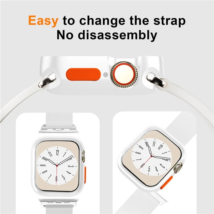 For Apple Watch Series 9 / 8 / 7 41mm Protective Case Anti-drop Half Cover TPU Watch Frame