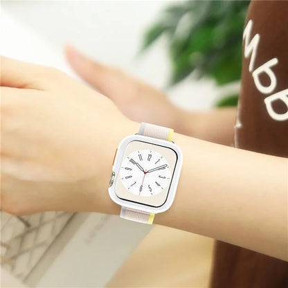 For Apple Watch Series 9 / 8 / 7 41mm Protective Case Anti-drop Half Cover TPU Watch Frame