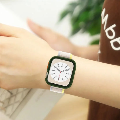 For Apple Watch Series 9 / 8 / 7 41mm Protective Case Anti-drop Half Cover TPU Watch Frame