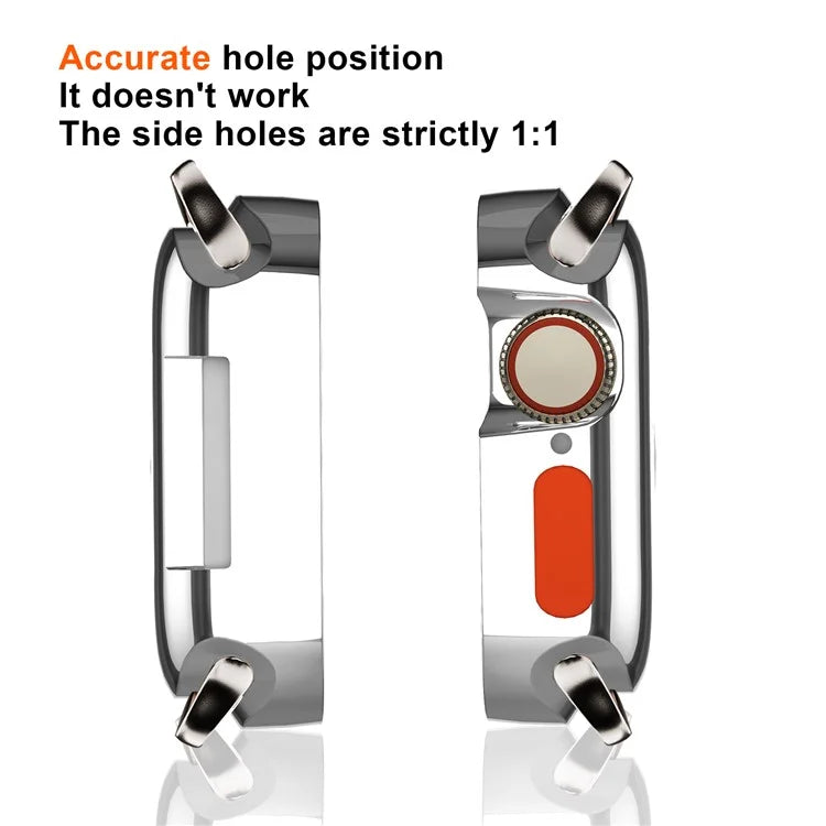 For Apple Watch Series 9 / 8 / 7 41mm Protective Case Anti-drop Half Cover TPU Watch Frame