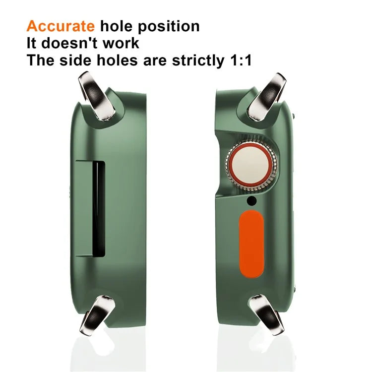 For Apple Watch Series 9 / 8 / 7 41mm Protective Case Anti-drop Half Cover TPU Watch Frame