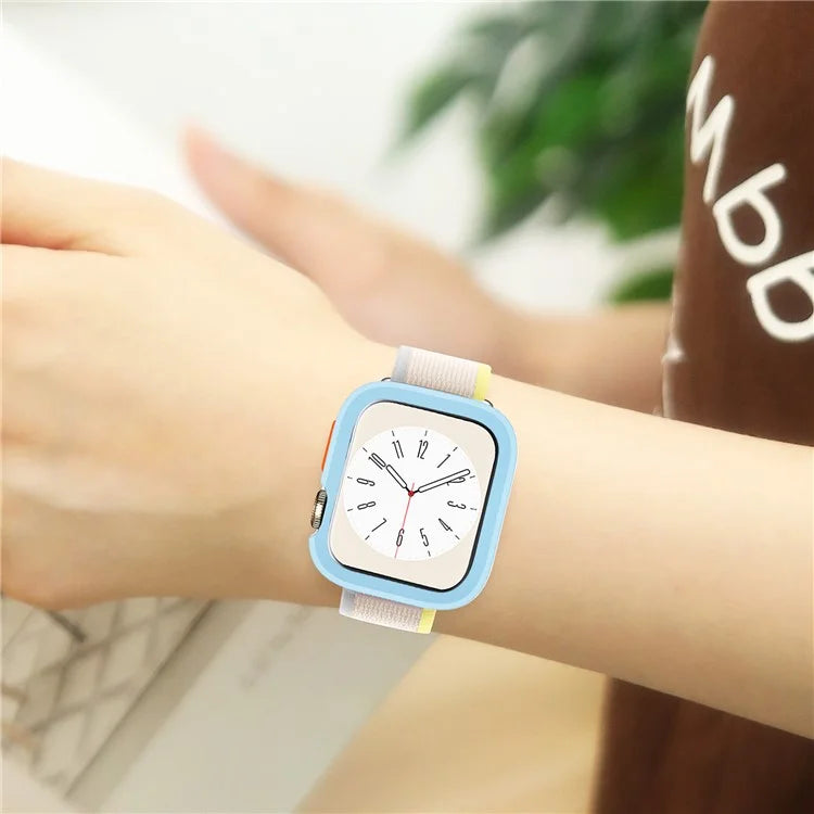 For Apple Watch Series 9 / 8 / 7 41mm Protective Case Anti-drop Half Cover TPU Watch Frame