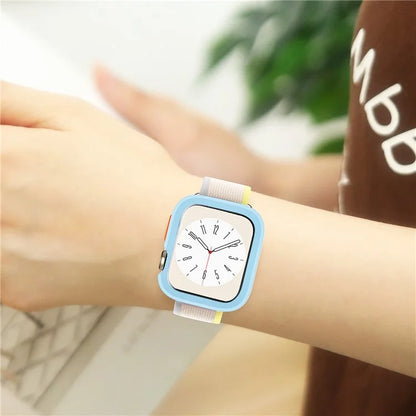 For Apple Watch Series 9 / 8 / 7 41mm Protective Case Anti-drop Half Cover TPU Watch Frame