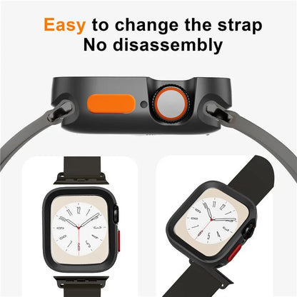 For Apple Watch Series 9 / 8 / 7 45mm TPU Watch Case Drop-proof Protective Watch Frame