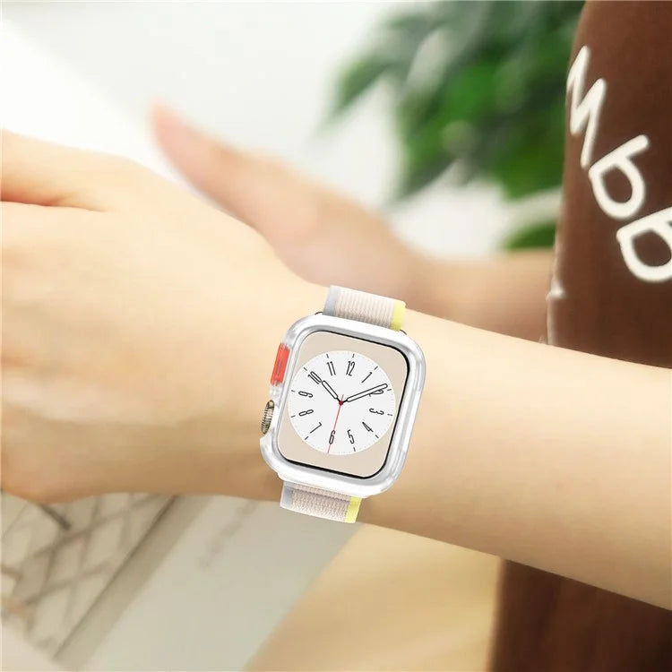 For Apple Watch Series 9 / 8 / 7 45mm TPU Watch Case Drop-proof Protective Watch Frame