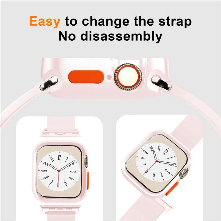 For Apple Watch Series 9 / 8 / 7 45mm TPU Watch Case Drop-proof Protective Watch Frame