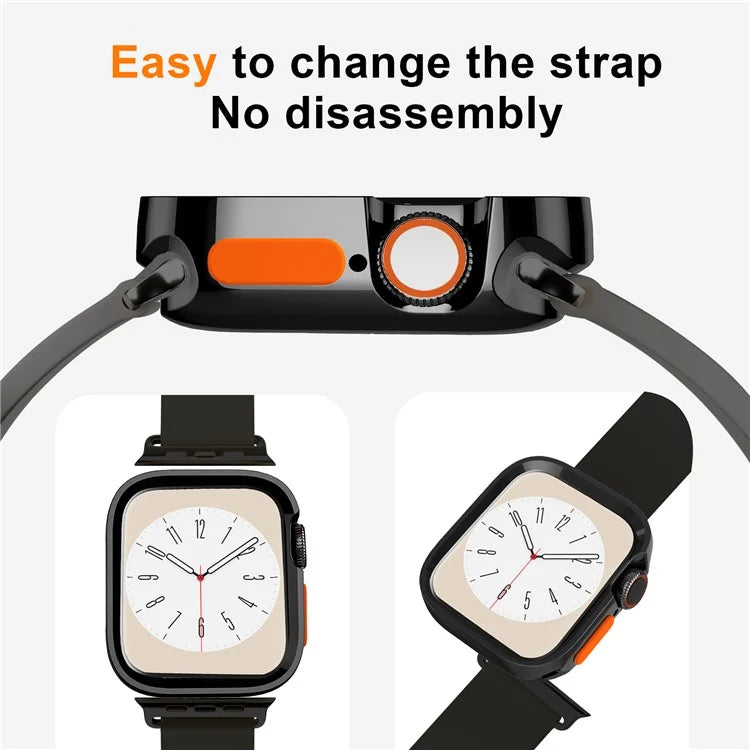 For Apple Watch Series 9 / 8 / 7 45mm TPU Watch Case Drop-proof Protective Watch Frame