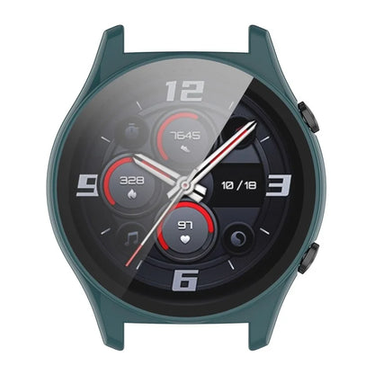 For Honor Watch GS 4 Smartwatch Frame Cover Hard PC Case with Tempered Glass Screen Film