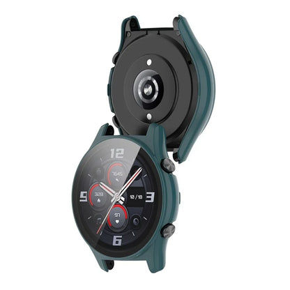 For Honor Watch GS 4 Smartwatch Frame Cover Hard PC Case with Tempered Glass Screen Film