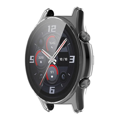 For Honor Watch GS 4 Smartwatch Frame Cover Hard PC Case with Tempered Glass Screen Film