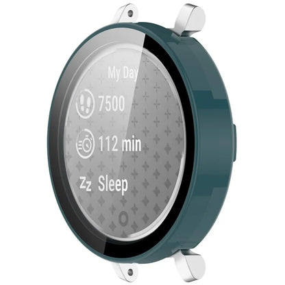 For Garmin Lily 2 Hard PC Watch Protection Case Cover with Tempered Glass Screen Film