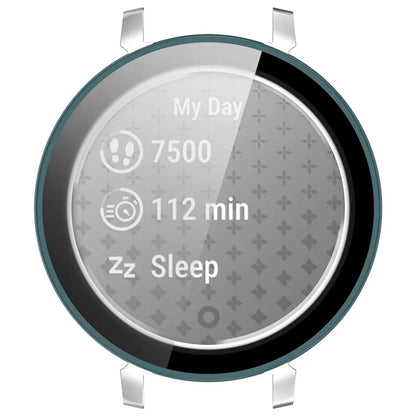 For Garmin Lily 2 Hard PC Watch Protection Case Cover with Tempered Glass Screen Film