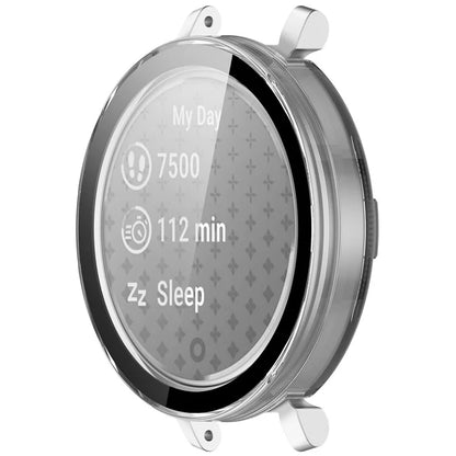 For Garmin Lily 2 Hard PC Watch Protection Case Cover with Tempered Glass Screen Film