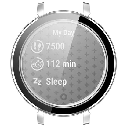 For Garmin Lily 2 Hard PC Watch Protection Case Cover with Tempered Glass Screen Film