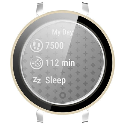 For Garmin Lily 2 Hard PC Watch Protection Case Cover with Tempered Glass Screen Film