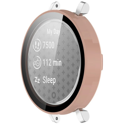 For Garmin Lily 2 Hard PC Watch Protection Case Cover with Tempered Glass Screen Film