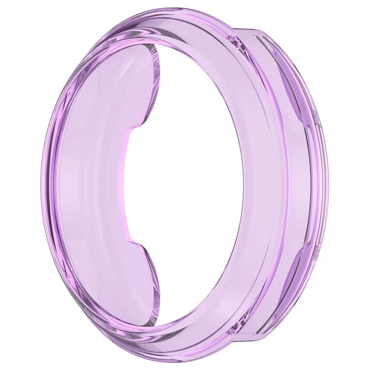 For Garmin Lily 2 Hollow-Out Shockproof TPU Watch Frame Case Smartwatch Protector Purple