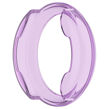 For Garmin Lily 2 Hollow-Out Shockproof TPU Watch Frame Case Smartwatch Protector Purple